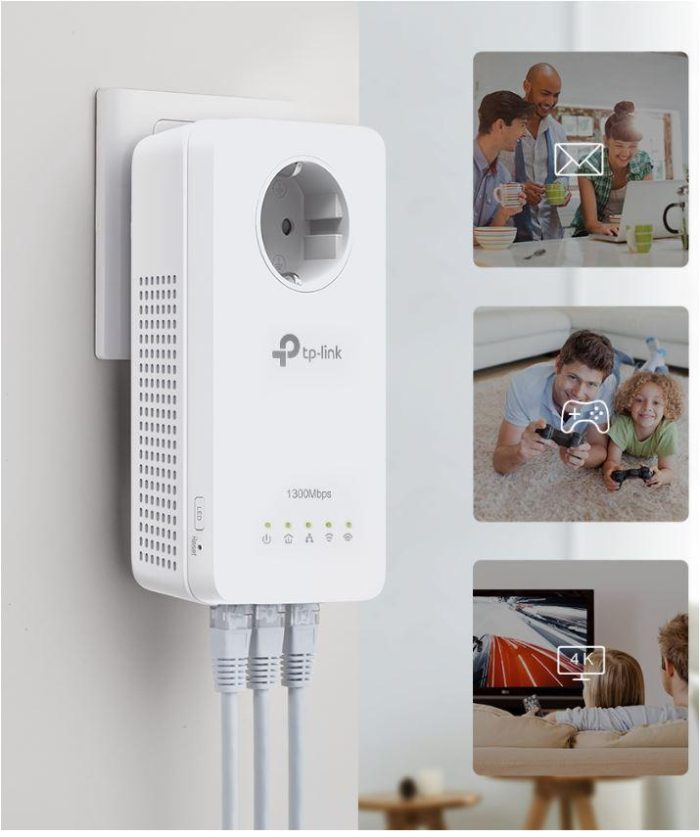 overlay_d9a9441ee126453300be7112b29449b1.JPG TP-Link Wi-Fi PowerLine, AV1300 Gigabit Passthrough, TL-WPA8631P, Standarde și Protocoale: - imagine 1