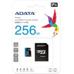 Card de Memorie MicroSD ADATA Premier, 256GB, Adaptor SD, Class
