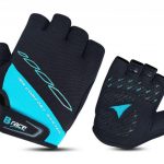 MANUSI B-RACE CU GEL NEGRU/TURCOAZ, L