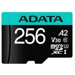 Card de Memorie MicroSD ADATA 256GB, Adaptor SD, Class 10