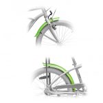 Aparatori Strada Mini 16 +suport, Verde