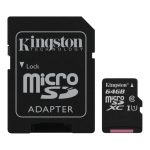 Card de Memorie MicroSD Kingston Select Plus, 64GB, Adaptor SD,
