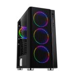 Carcasa Spacer Rainbow, ATX, MidTower, Gaming, fara sursa, sticla securizata,