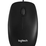 Mouse Logitech M100, optic, interfata USB, rezolutie 1000 DPI, negru