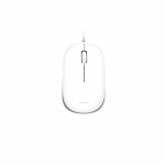 Mouse Serioux cu fir, optic, Noblesse 9800M, 1000dpi, alb-gri, ambidextru,