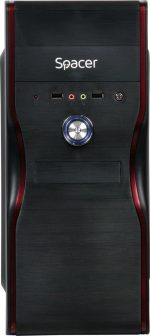 Carcasa Spacer New Mercury, ATX, MidTower, Gaming, sursa 500 (250W - imagine 2