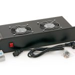 Panou ventilatie Triton pentru rack de podea 19, 2 ventilatoare